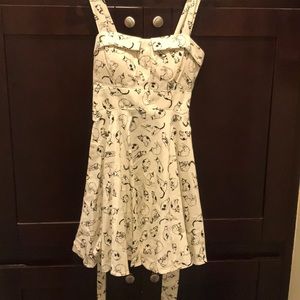 Ixia Ivory Cat Skater Dress